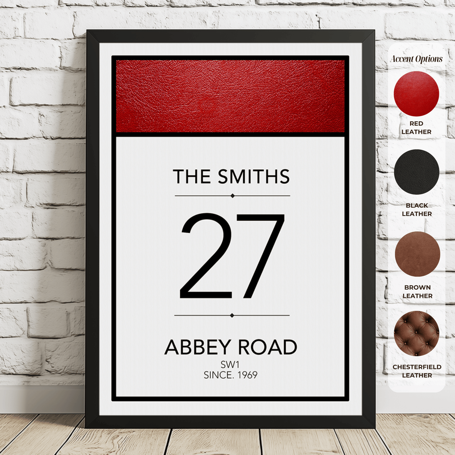 12. Personalised Retro Address Wall Art Prints