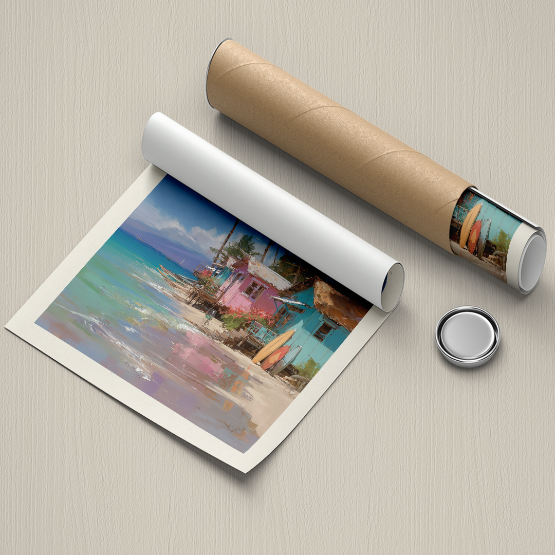 Maui Hawaii – Pastel Coastal Travel Print